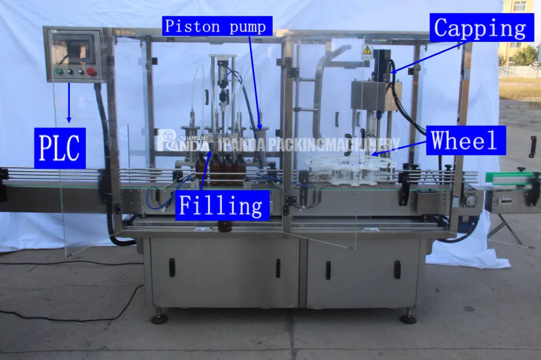 Cough Syrup Medicine Bottle Filling Capping Machine